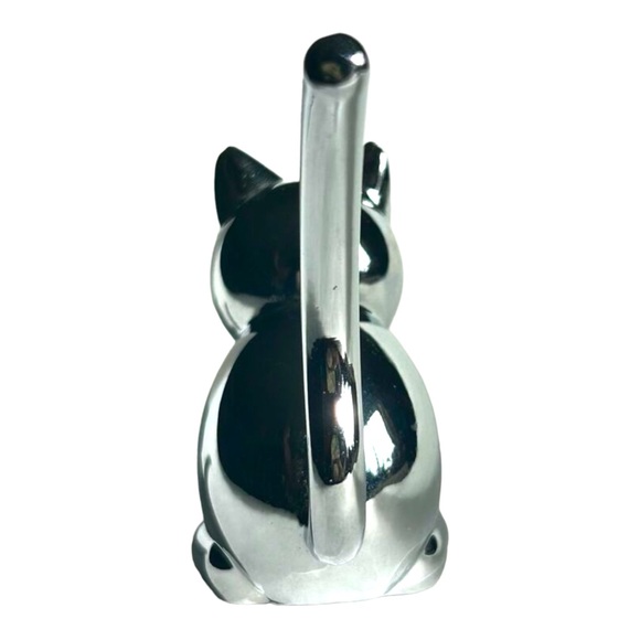 Umbra Zoola Cat Ring Holder Silver Chrome Japan Long Tail - Picture 4 of 7